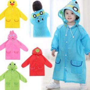 Funny Kids Raincoat – Waterproof Oxford Cloth Rain Coat for Kindergarten & Elementary School Students