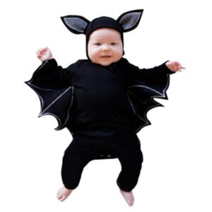Baby Batman™ Long Sleeve Romper – Cotton Superhero One-Piece Bodysuit (70–100cm)