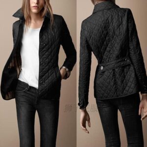 Elegant Lapel Slim-Fit Cotton-Padded Jacket for Women | Lightweight Winter Coat
