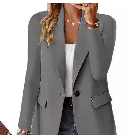Women's Lapel Blazer Jacket - Image 10