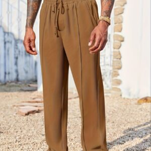 Men’s Trendy Tight-Fitting Corduroy Pants – Fashionable Anti-Wrinkle Casual Trousers – Slim-Fit Textured Modern Slacks