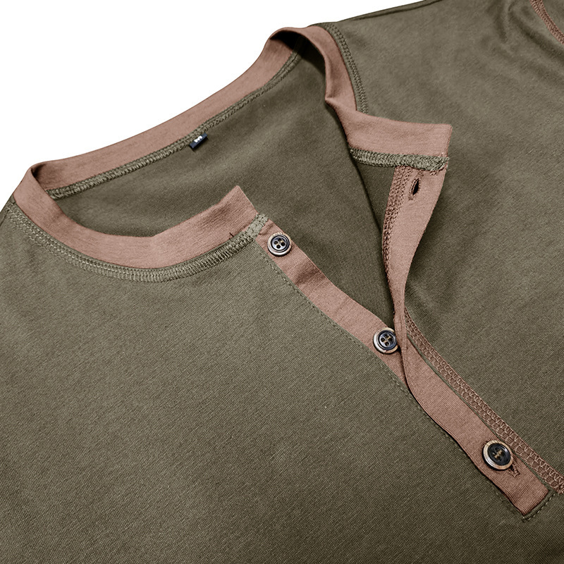 Men's Fashion Short-Sleeve Polo Shirt – Summer V-Neck Buttoned Breathable Casual Top - Image 4