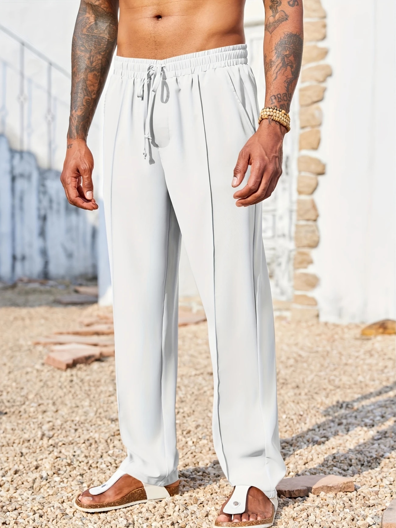 Men's Slim Fit Anti-Wrinkle Corduroy Trousers - Image 7