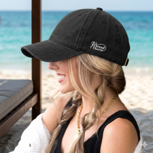 Denim Embroidered Hat — Soft Denim Cap
