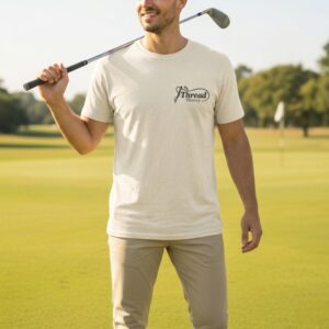 Men T-Shirt — Thread Therapy Logo Minimalist Tee