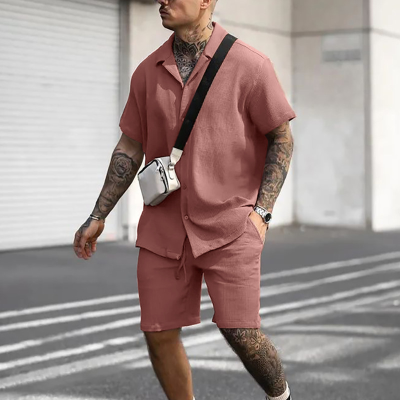 Men’s Casual Short-Sleeve Polo & Shorts Set – Comfortable Cotton-Blend Two-Piece Summer Suit - Image 7