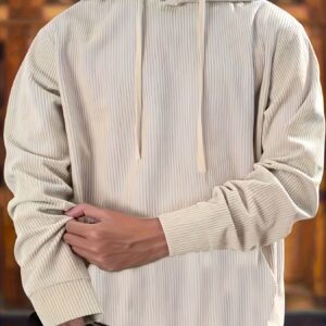 Men’s Premium Jacquard Round Neck Hoodie – Export Quality European & American Sizes Textured Sweatshirt