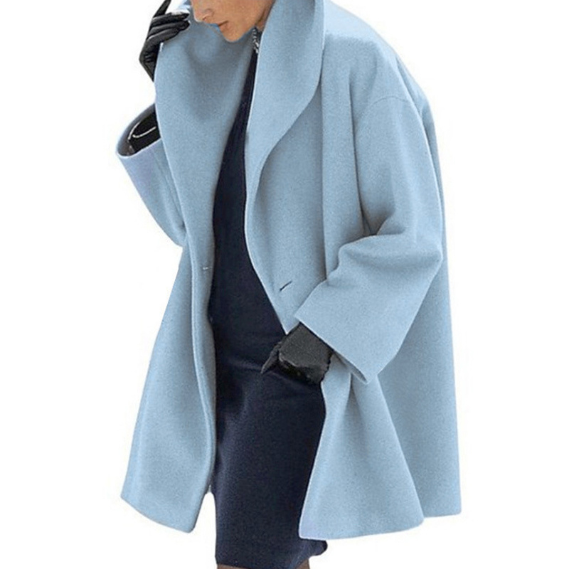Women’s Plus Size Oversized Hooded Long Coat – Button-Down Wool-Like Winter Jacket – Elegant Fall & Winter Outerwear - Image 6