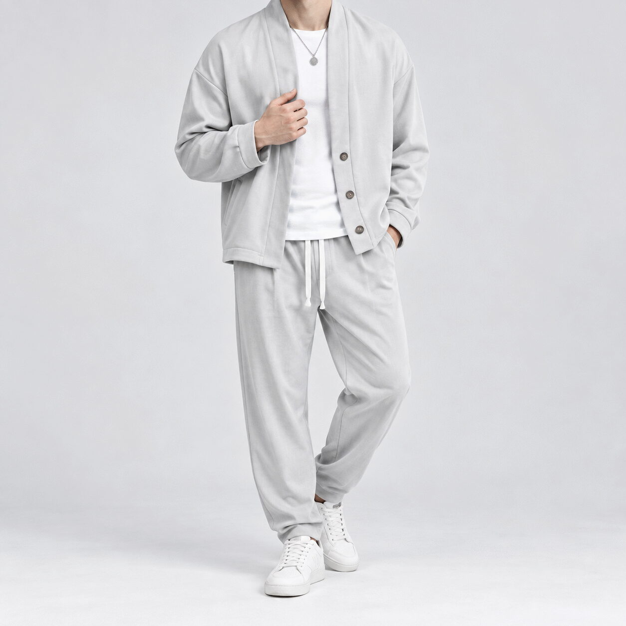 Men's Relaxed Fit Two-Piece Tracksuit - Image 3