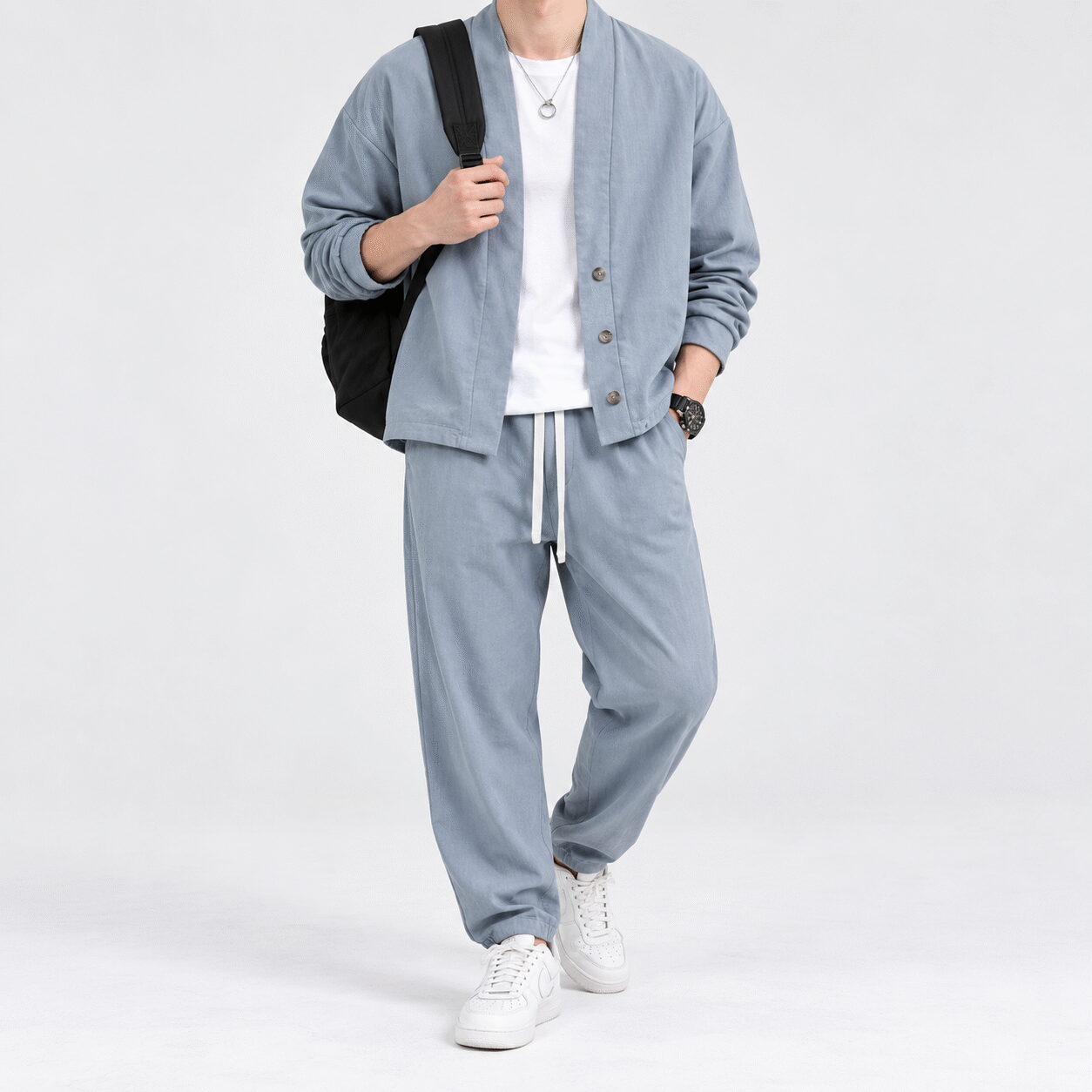Men's Relaxed Fit Two-Piece Tracksuit - Image 4