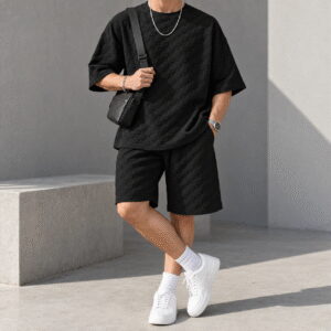 Men's Summer Short-Sleeve Loungewear Outfit