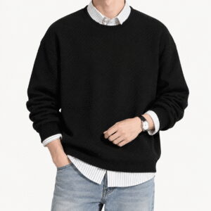Men's Premium Jacquard Round Neck Sweatshirt