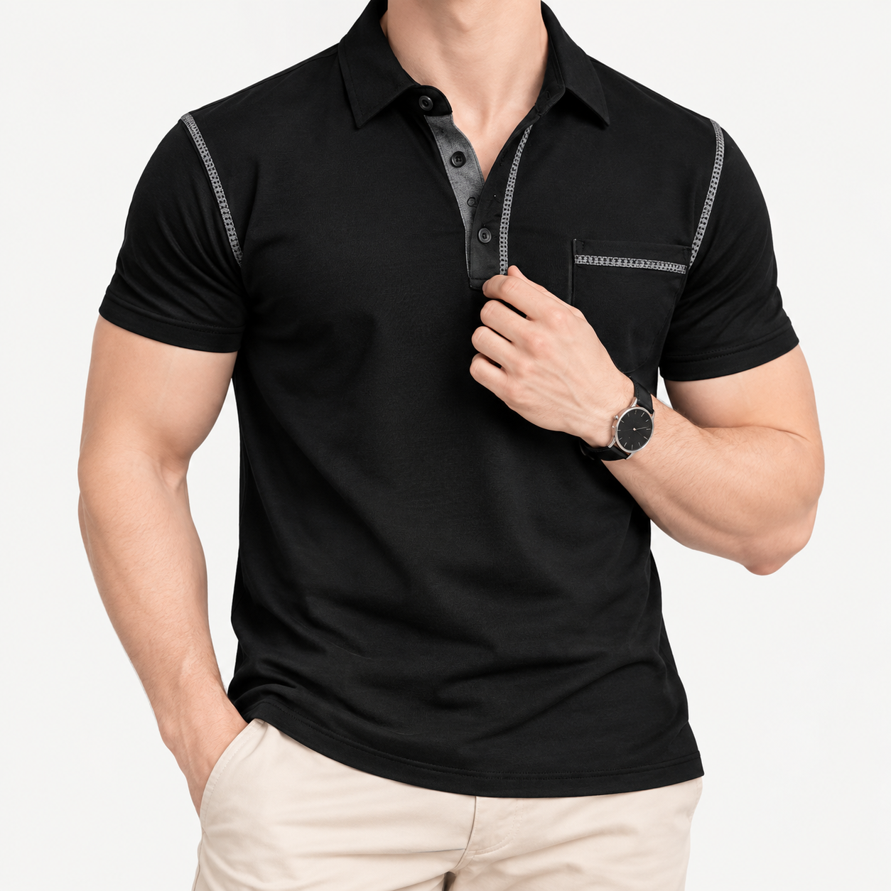 Stylish Athletic Sport Polo Shirt for Men - Image 2