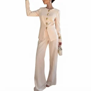 Women’s All-White Two-Piece Suit