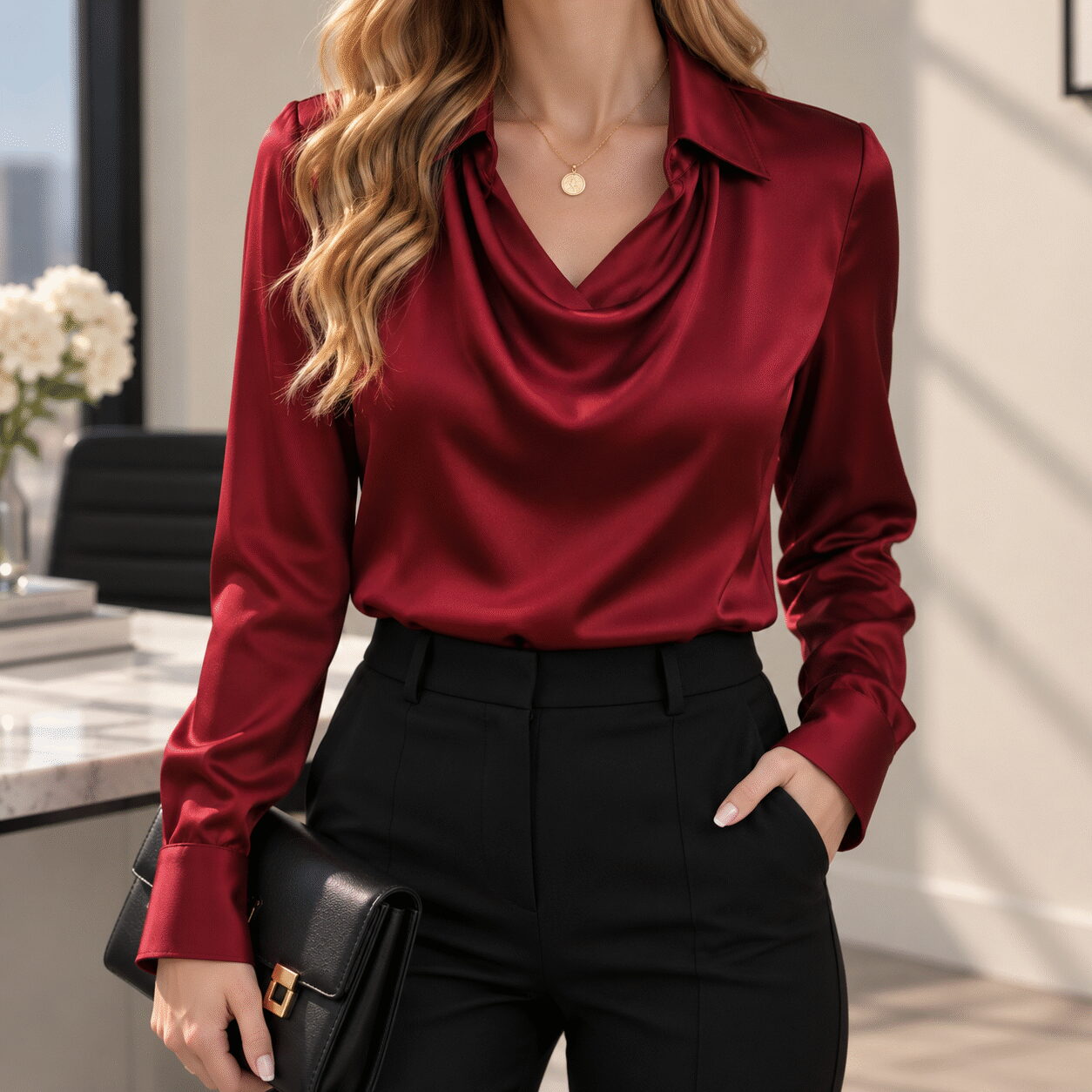 Women’s Commuter Collared Top - Image 7