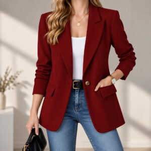 Women's Lapel Blazer Jacket