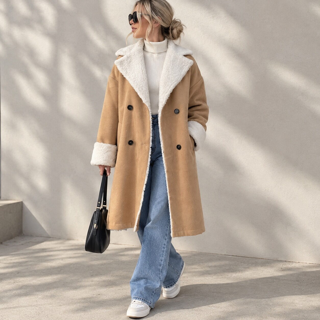 Women’s Leisure Commute Woolen Coat - Image 2