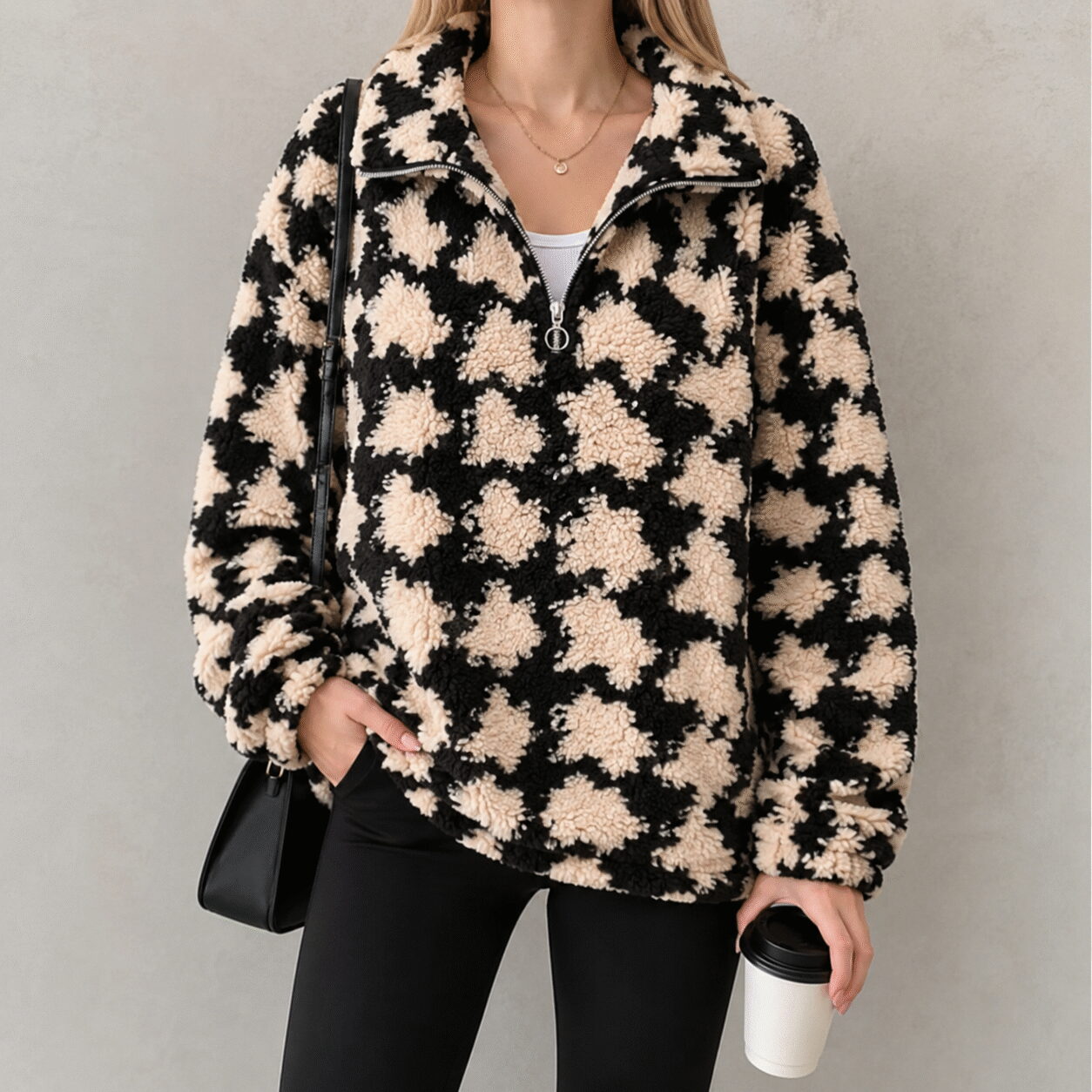 Women's Long Sleeve Knit Pullover Sweater - Image 2