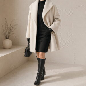 Women’s Plus Size Hooded Long Coat