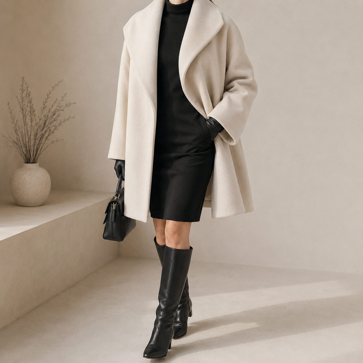 Women’s Plus Size Hooded Long Coat