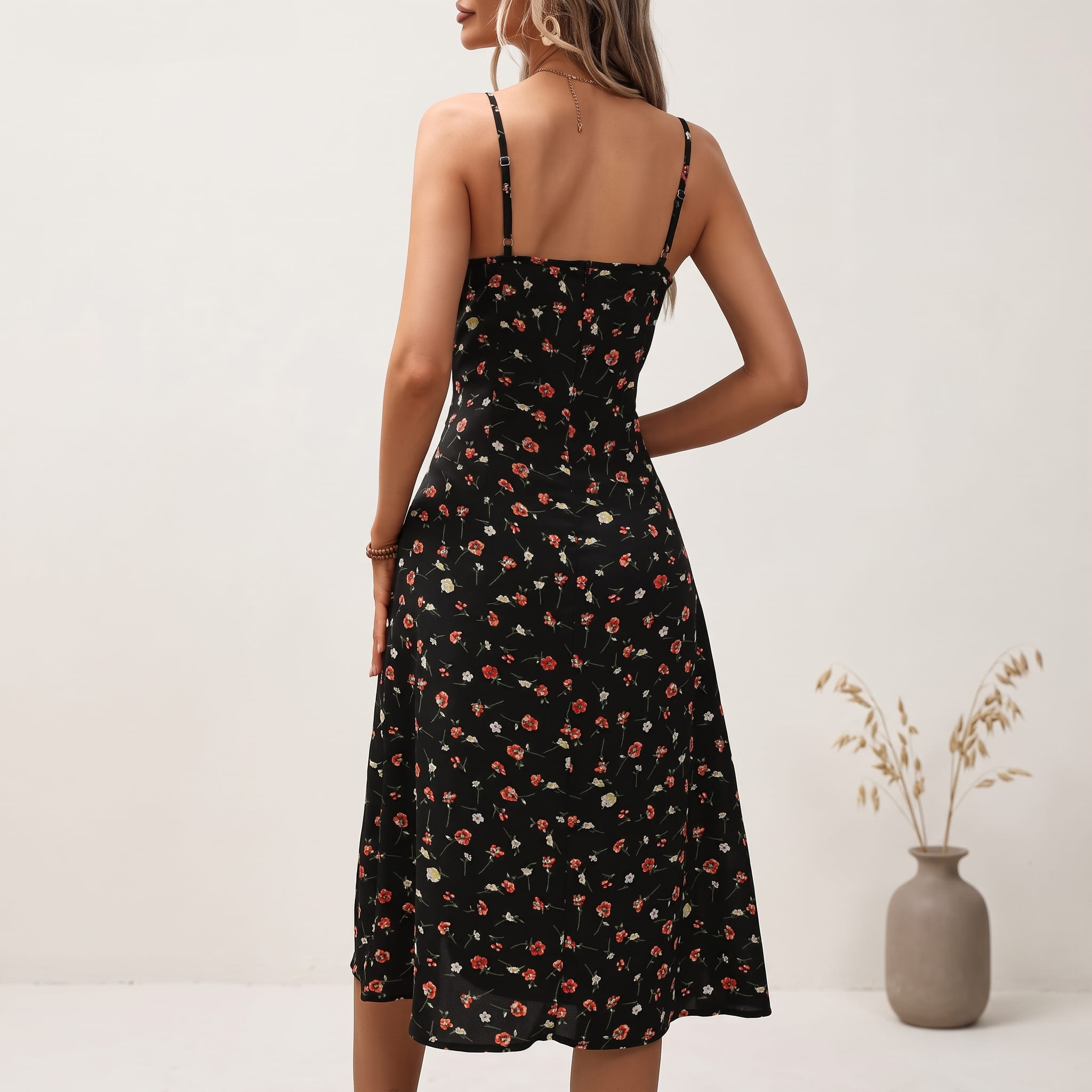 Women’s Printed Suspender Dress - Image 6