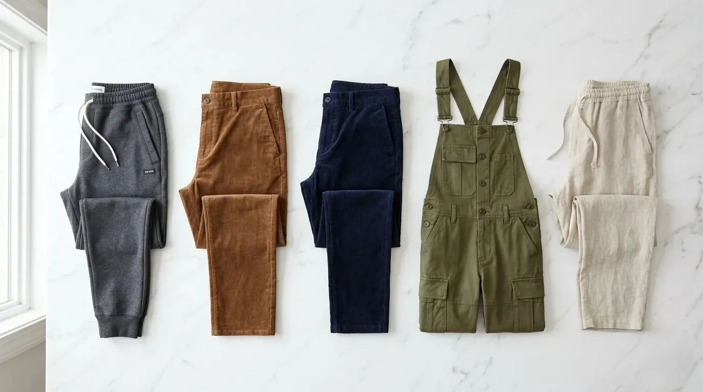 Best men's casual pants 2026 USA joggers corduroy cargo slim fit street style guide