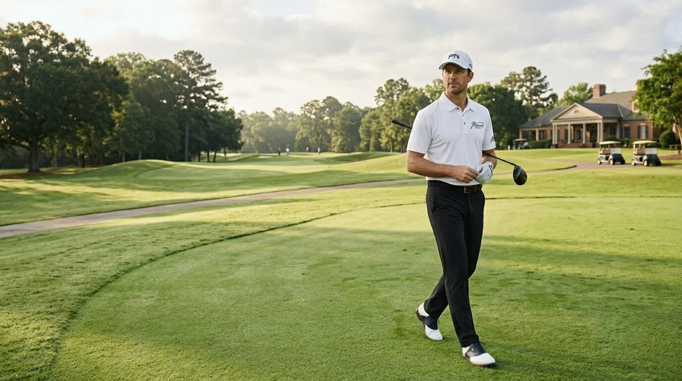 Men's golf outfit guide USA — polo shirts hats and casual golf wear 2026