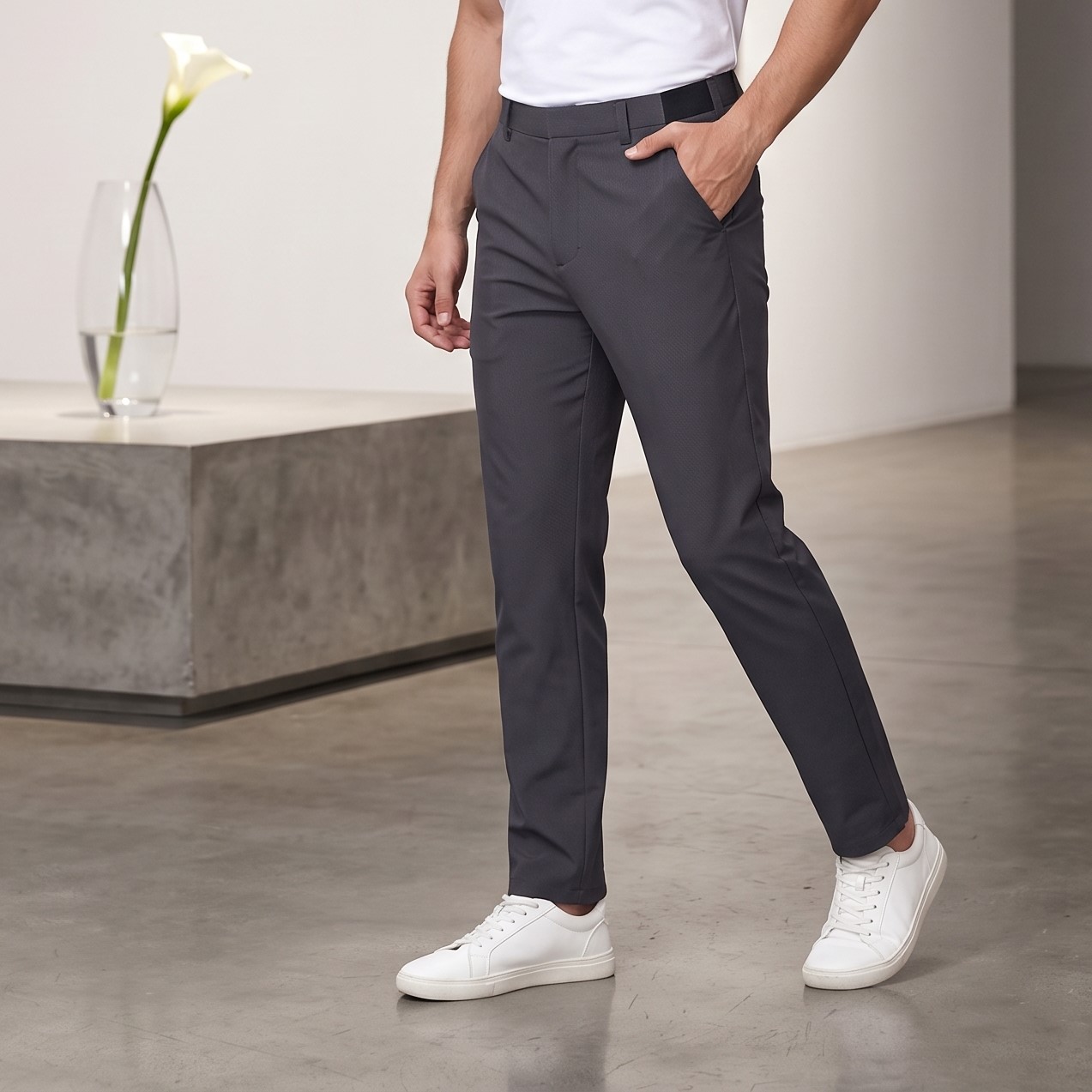 Men’s Solid-Color Casual Golf Pant - Image 2
