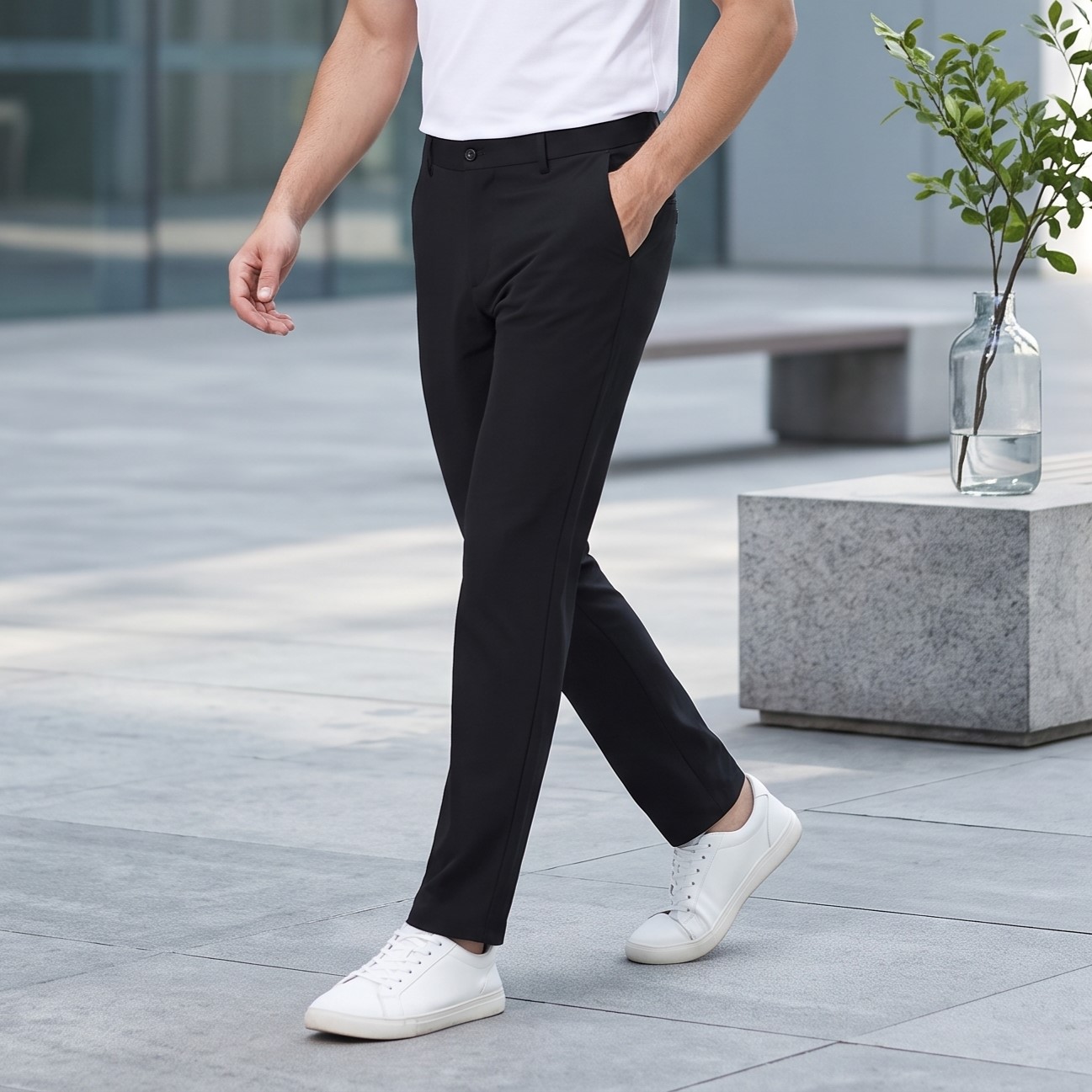 Men’s Solid-Color Casual Golf Pant - Image 3