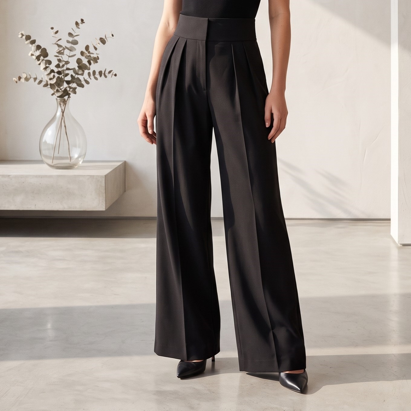 Women’s Fashion Drooping Wide-Leg Pant