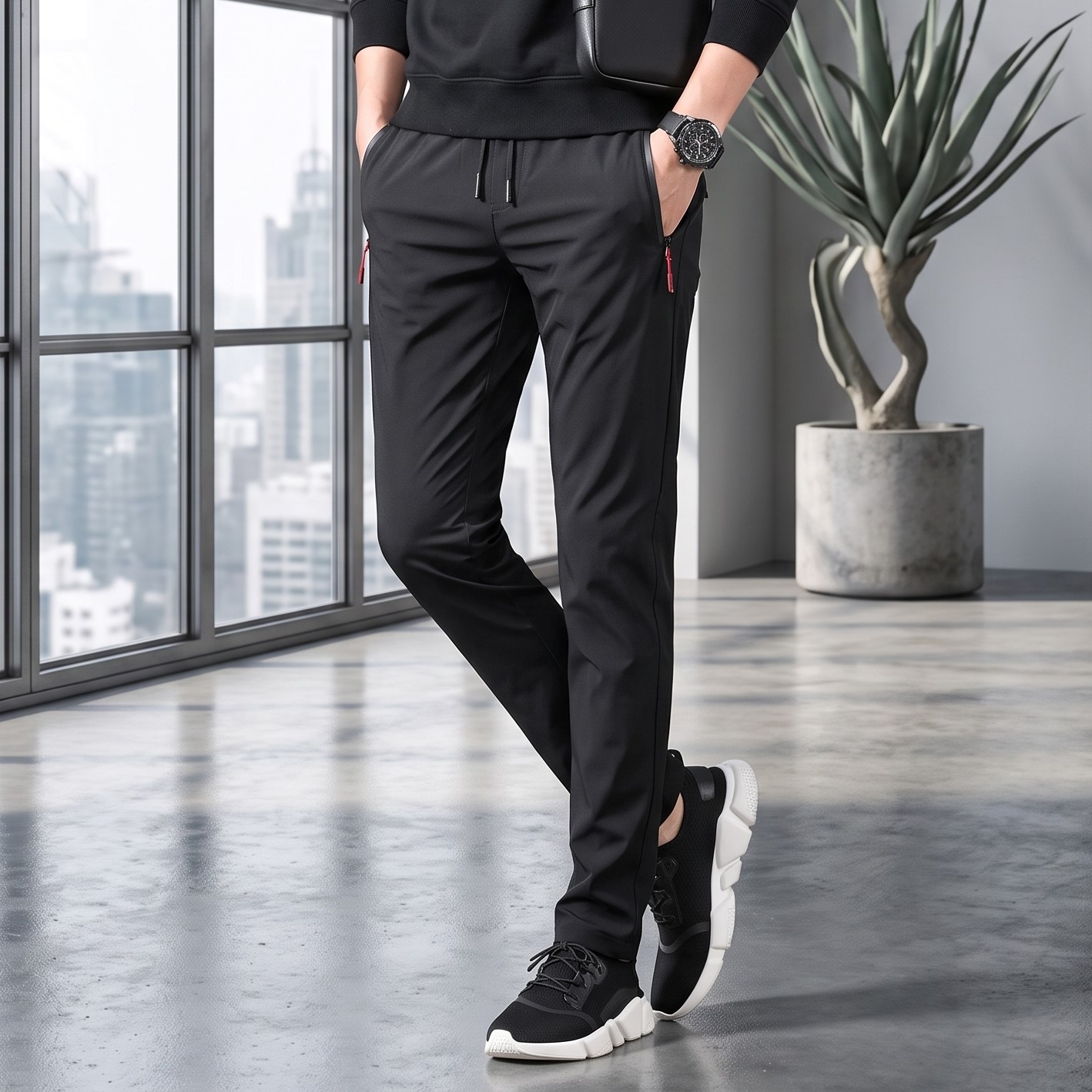Men's Athletic Stretch Sports Sweatpants