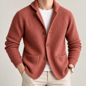 Men’s Modal Knit Button Cardigan Jacket
