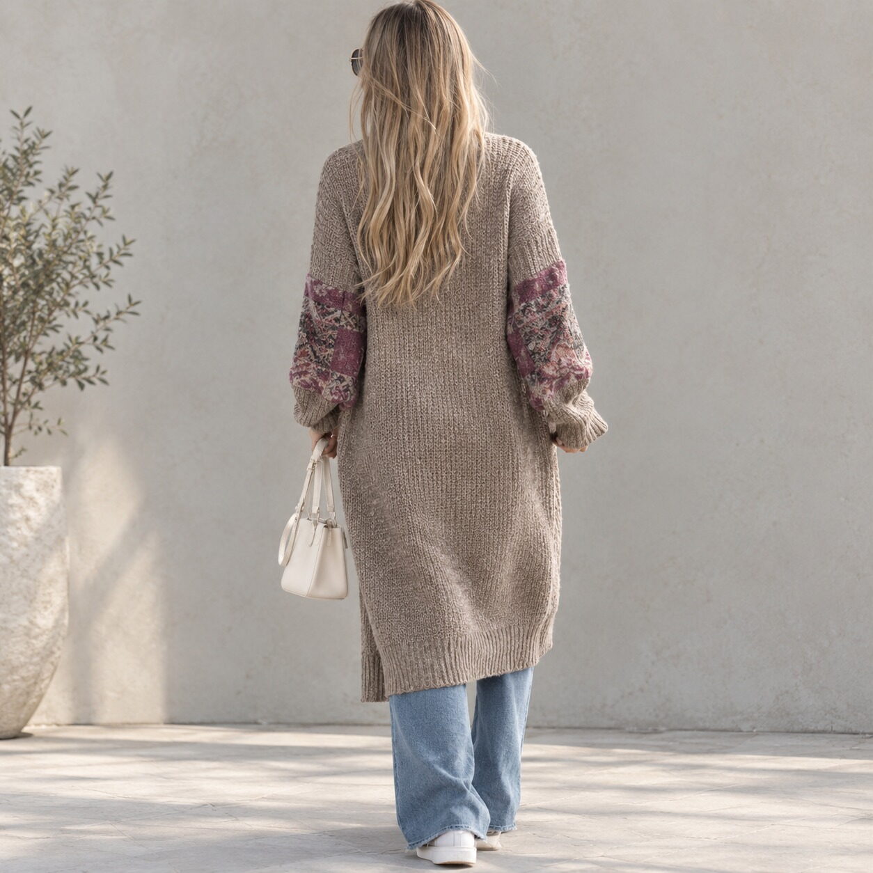 Women's Fringed Cardigan Sweater Coat - Image 3