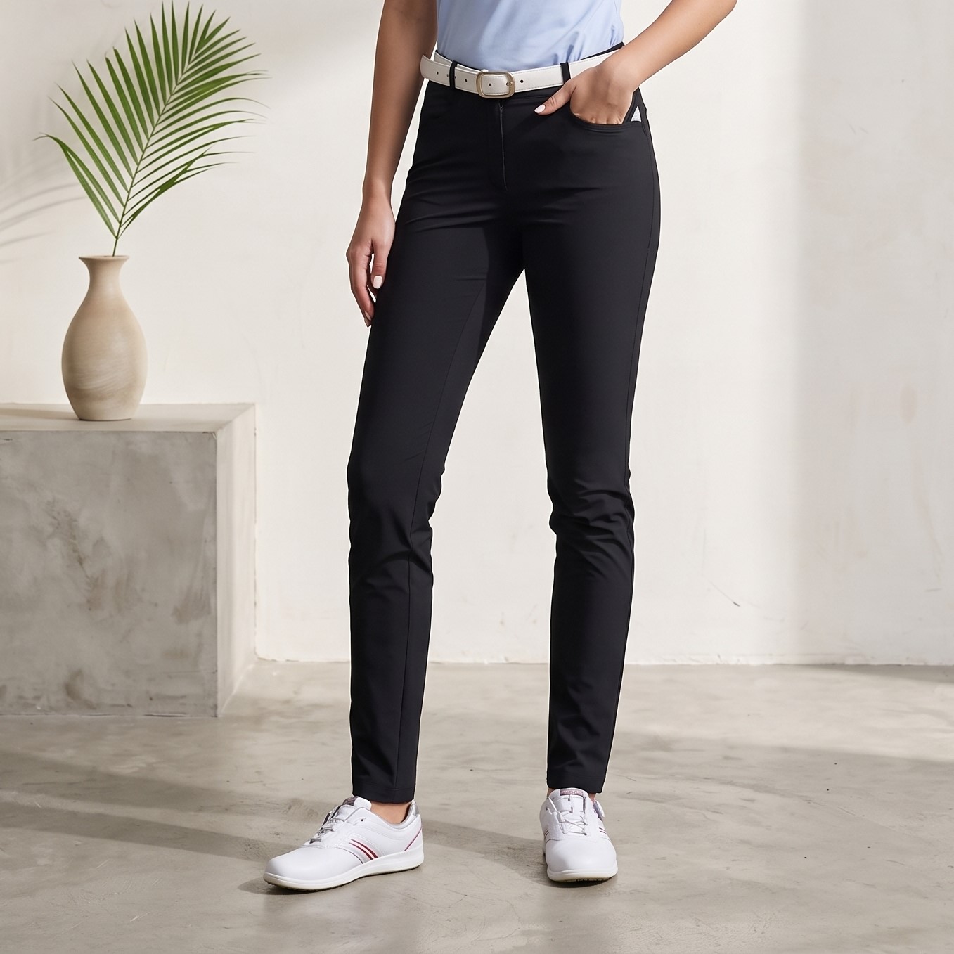 Women's Golf Pants Slim Fit Trousers - Image 2
