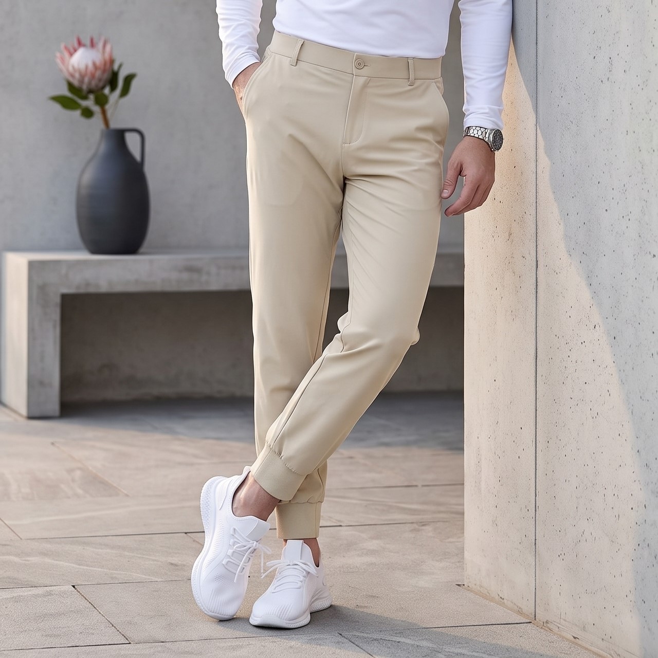 Men Slim-Fit All-Season Performance Pants - Image 2